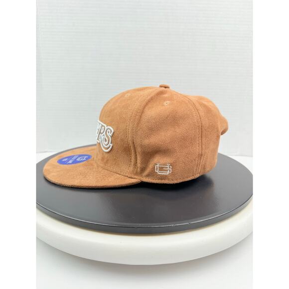 Ultra Game Los Angeles LA Lakers NBA Tan Suede Nubuck Snapback Hat Cap NEW - Picture 4 of 7